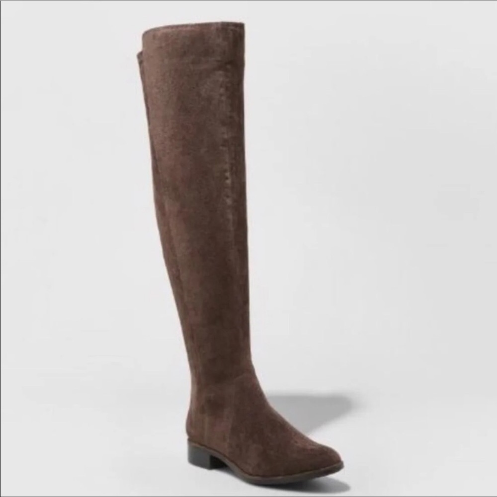 A new day brown breanna suede riding boots